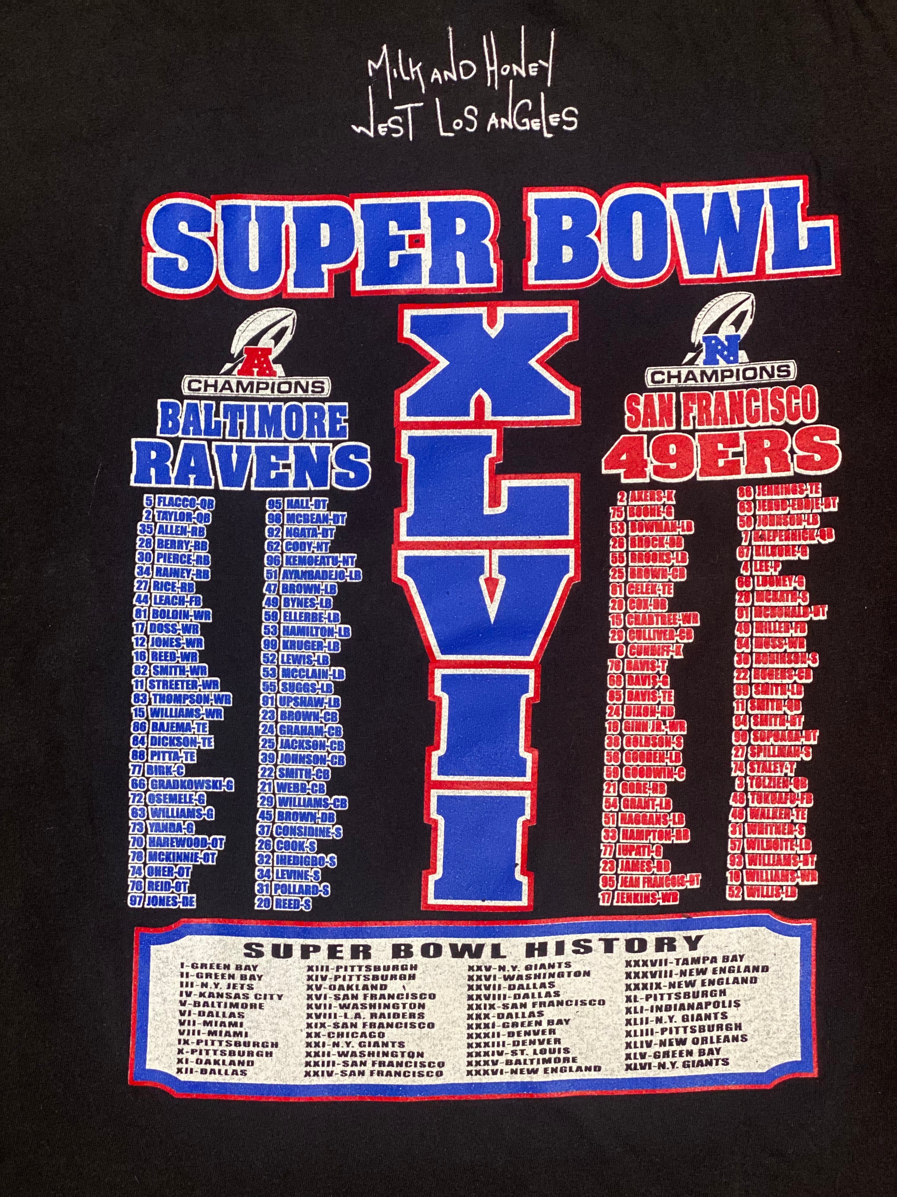 "Super Bowl XLVII" Limited Edition Vintage T-Shirt