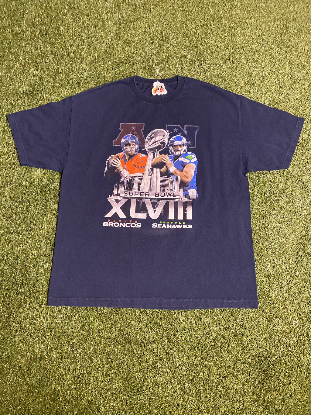 "Super Bowl XLVIII (Navy)"  Limited Edition Vintage T-Shirt